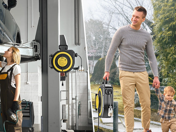 Retractable Extension Cord Reels
