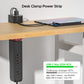 Desk Clamp Power Strip with USB-C Port, 1020J Surge Protector with 20W PD Fast Charging,3 Wide-Spaced Outlets Desktop Edge Mount Power Strip with Flat Plug, 6FT Cord, Fits Tables Up to 2 Inches