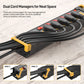 CRST Mountable 6-Outlets Individual Switches Metal Power Strip Surge Protector with Cord Holder 6FT Flat Plug Power Cord  1020J Protection 36 Months Warranty