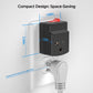 ETL Listed 15 to 20 Amp Adapter Plug with Built-In 15A Circuit Breaker | NEMA 5-15P to 5-20R
