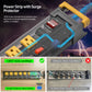 CRST Mountable 6-Outlets Individual Switches Metal Power Strip Surge Protector with Cord Holder 6FT Flat Plug Power Cord  1020J Protection 36 Months Warranty
