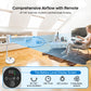 Neofeel Portable Oscillating Standing Fan, 40000mAh Rechargeable Battery Operated Fan with Remote/Timer, RGB Lighting Fan, Pedestal Floor Fan for Bedroom Party Camping (White, 40000mAh)