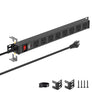 CRST 8-Outlet Mountable Metal Power Strip