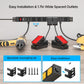 CRST 8-Outlet Mountable Metal Power Strip | 4-Way Bracket Mount, 2100J Surge Protector, 45° Flat Plug, Wide-Spaced Outlets, ETL Listed