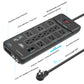 CRST 12 Outlets Built in Ethernet Coax Phone Ports Surge Protector Power Strip 6FT Extension Power Cord