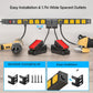 CRST 12-Outlet Mountable Metal Power Strip | 4-Way Bracket Mount, 2100J Surge Protector, Wide-Spaced Outlets, ETL Listed