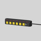 CRST 6 Outlets Individual Switches Mountable Metal Power Strip Surge Protector, 6FT Flat Plug Power Cord, Optional 3 Colors