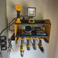Power Tool Organizer Wall Mount, Cordless Drill Holder with 8-Outlet Power Strip, Modular Garage Organization Storage Rack 36 Months Warranty