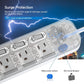RocketSocket CRST 6-Outlets 6 ft. Surge Protector Power Strip 15A