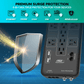 ROCKETSOCKETTECH power strip CRST 12-Outlets with USB(3.1A) 9 ft. Surge Protector Power Strip 15A