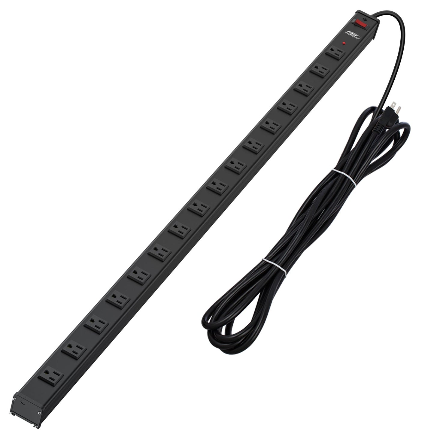 ROCKETSOCKETTECH power strip CRST 16-Outlets 15 ft. Heavy Duty Surge Protector Power Strip 15A