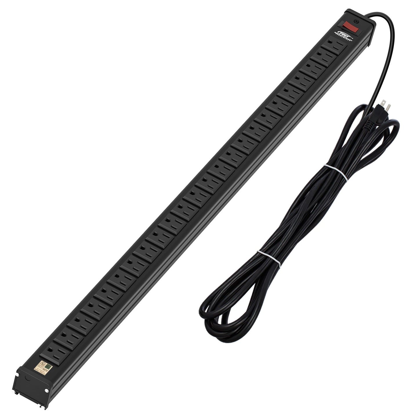 ROCKETSOCKETTECH power strip CRST 24-Outlets 15 ft. Heavy Duty Power Strip 15A