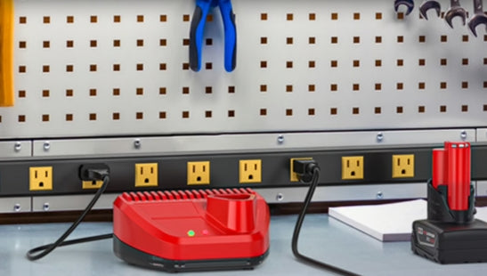 Wide-spaced outlets.